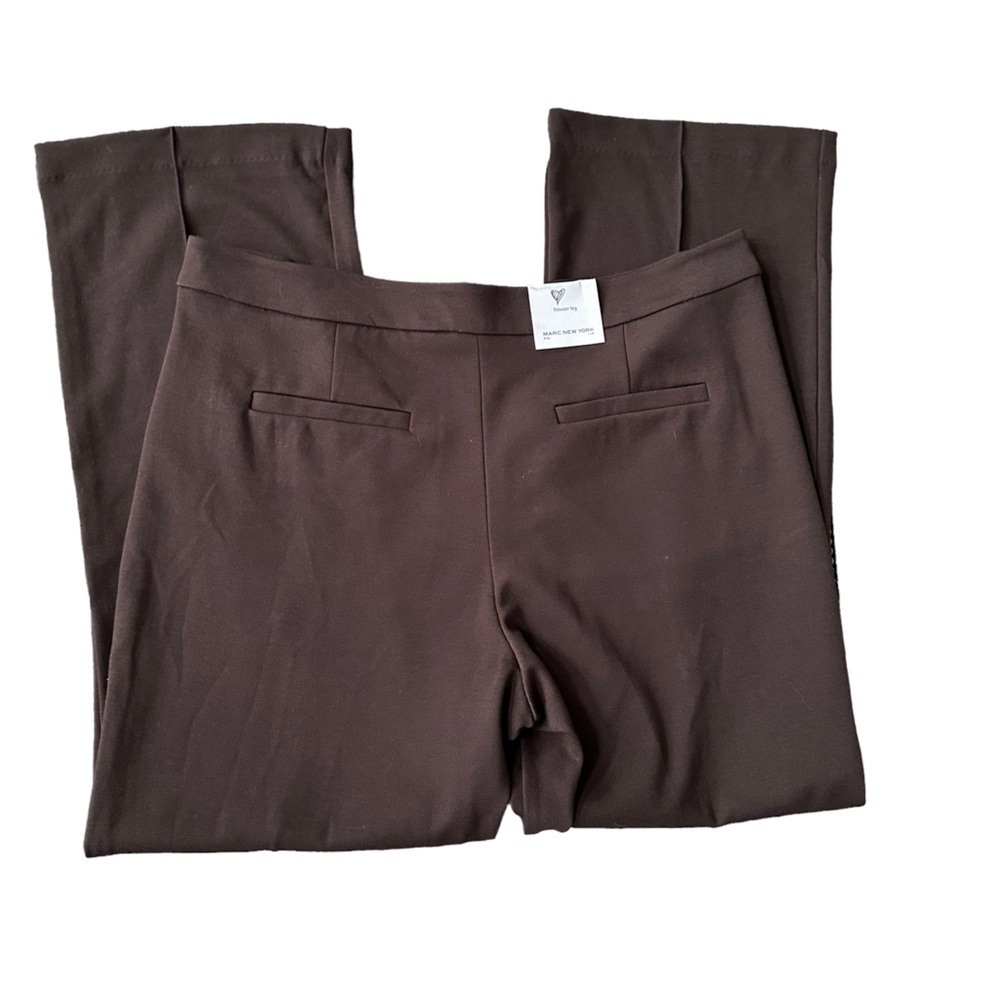 Marc New York Brown High Waist Trouser Leg Size: 12 New!